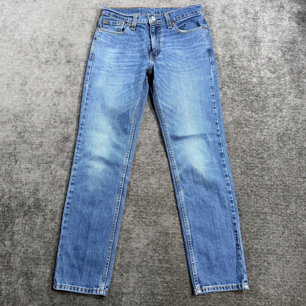 Levis 511 Slim‎ Fit Jeans Mens 29x30 Medium Wash Blue Denim 04511-1163